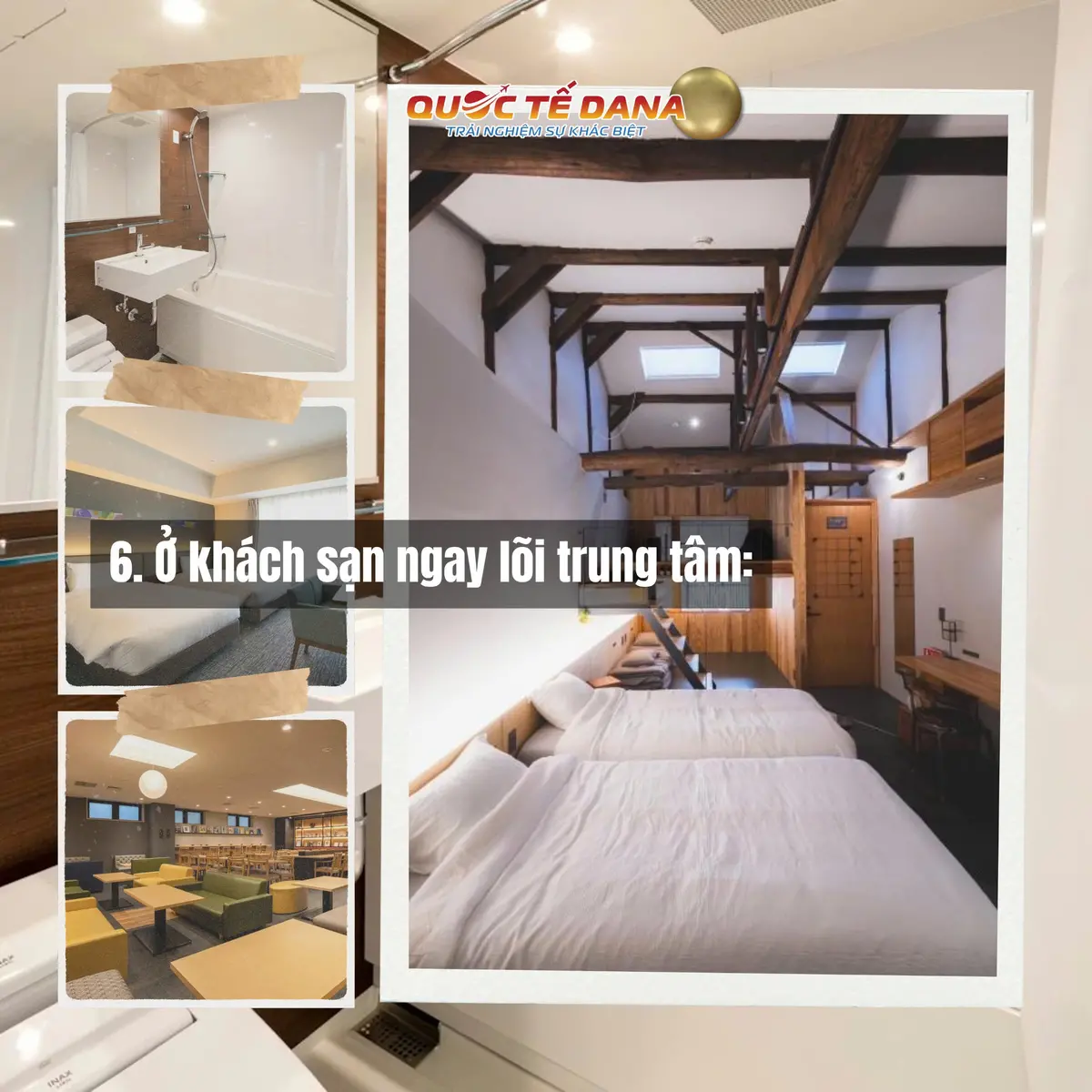 DU LỊCH NHẬT BẢN TỰ TÚC VÀ 10 "CÁI BẪY" -6. Lựa chọn khách sạn ngay sát trung tâm