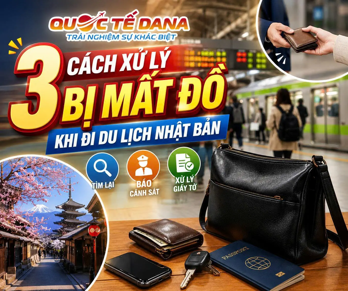 3 CÁCH XỬ LÝ BỊ MẤT ĐỒ KHI ĐI DU LỊCH NHẬT BẢN