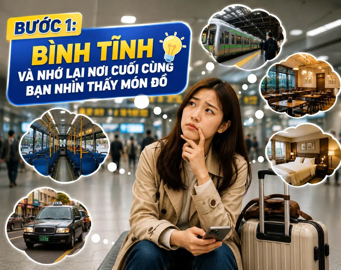 Bị mất đồ khi đi du lịch Nhật Bản - Hãy và nhớ lại nơi cuối cùng bạn nhìn thấy món đồ