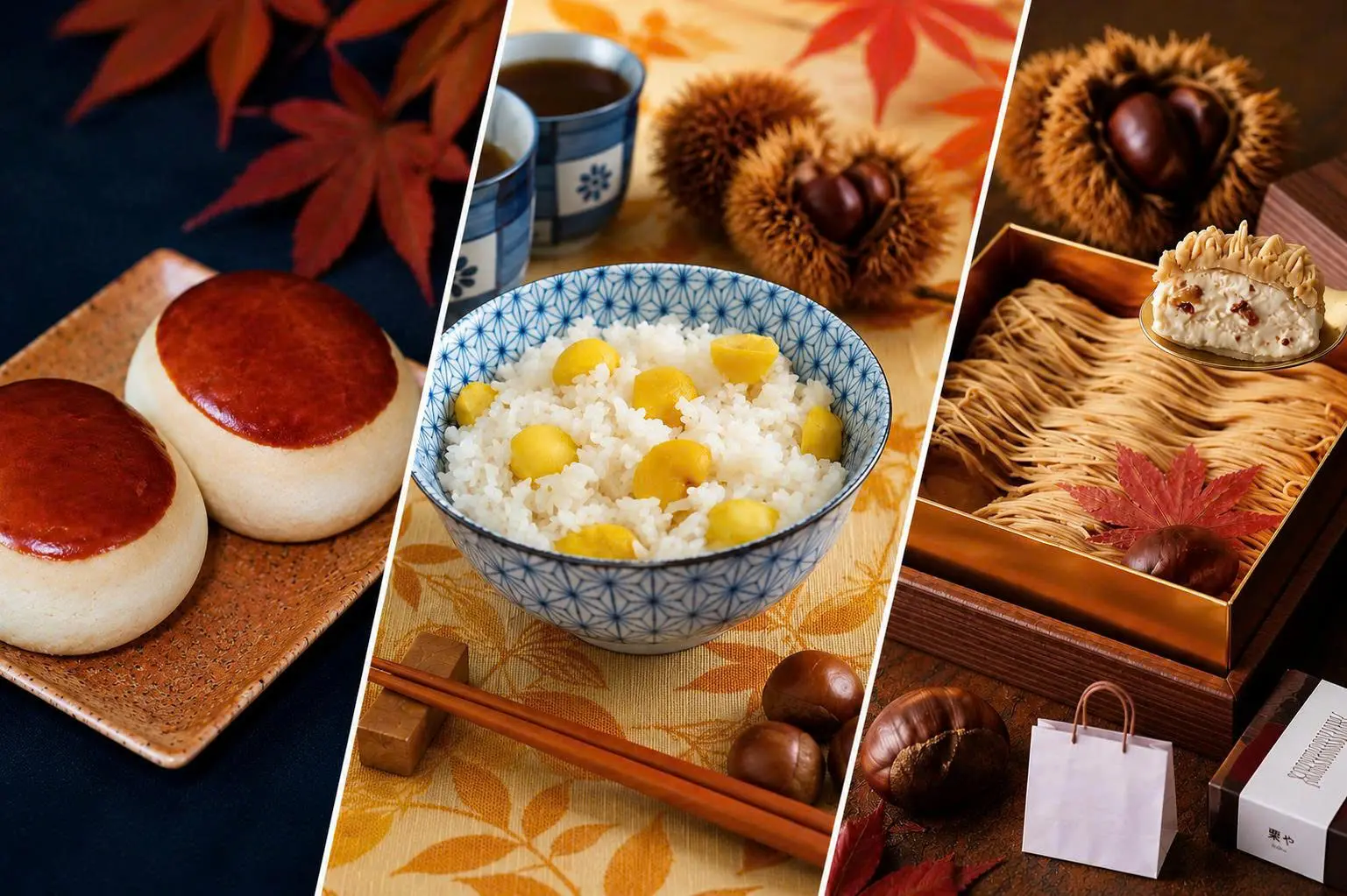 Top 10 món ăn mùa thu Nhật Bản nhất định phải thử_Các món ăn được chế biến từ hạt dẻ