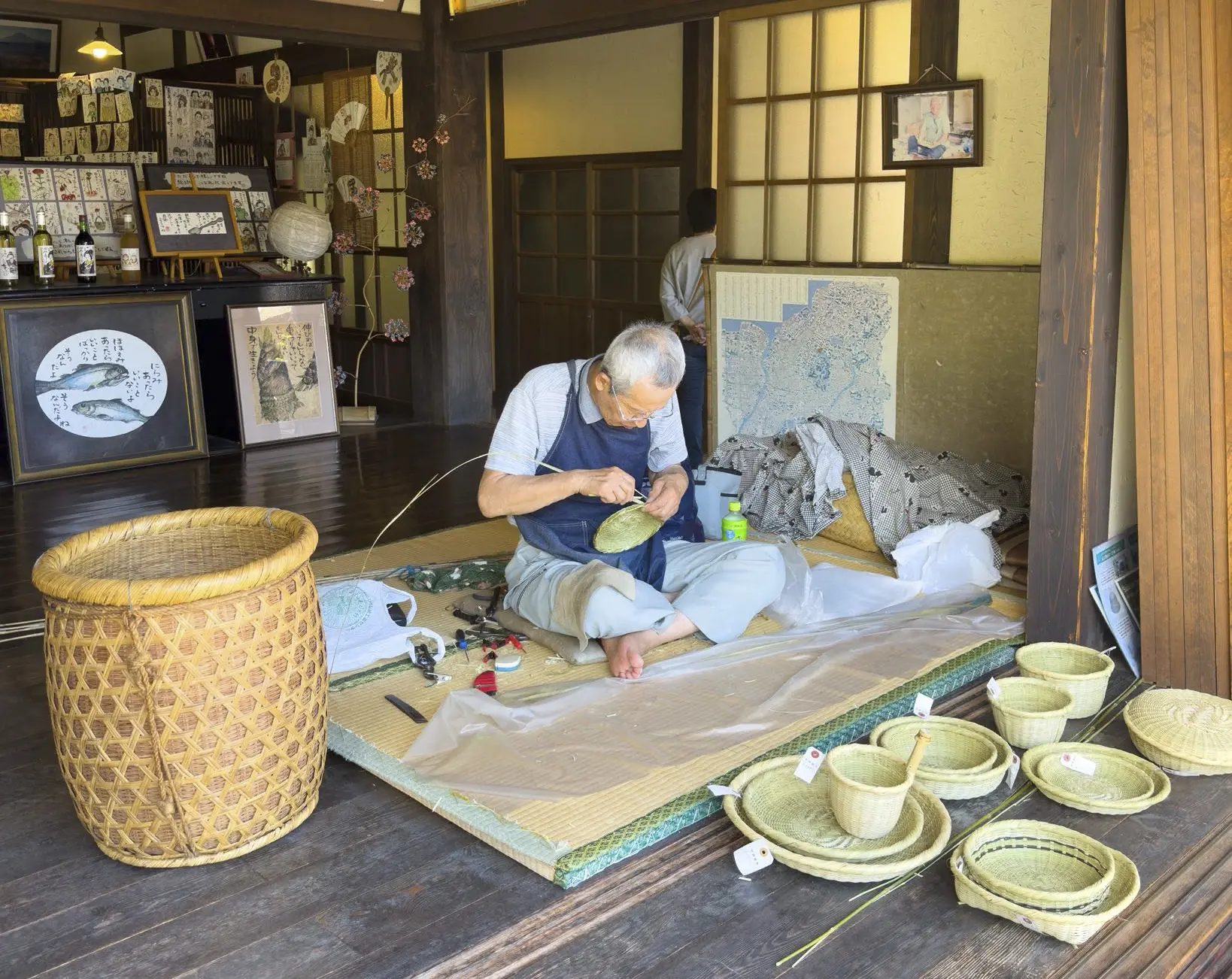Không gian workshop đời sống người dân tại Saiko Iyashi no Sato Nenba