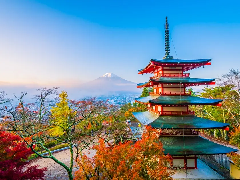 Chùa Chureito - địa điểm nên ghé tại lễ hội mùa thu Fuji Kawaguchiko